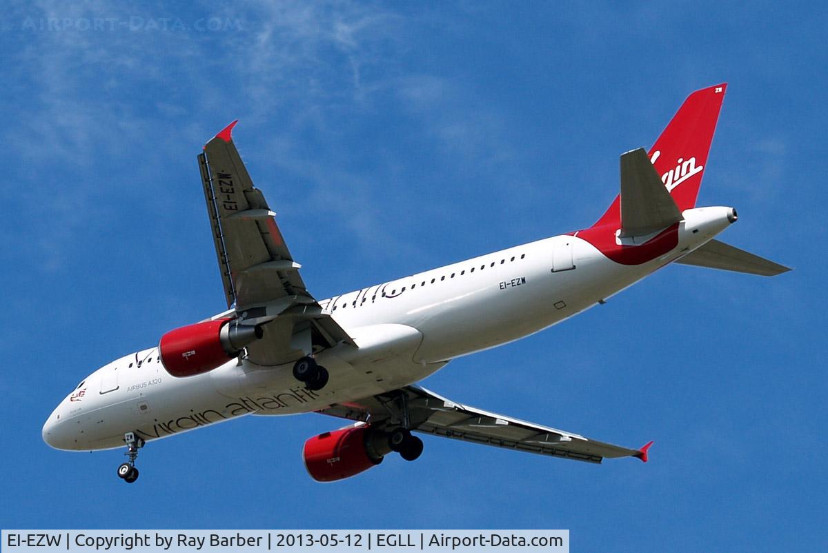 EI-EZW, 2003 Airbus A320-214 C/N 1983, Airbus A320-214 [1983] (Virgin Atlantic) Home~G 12/05/2013. On approach 27R.