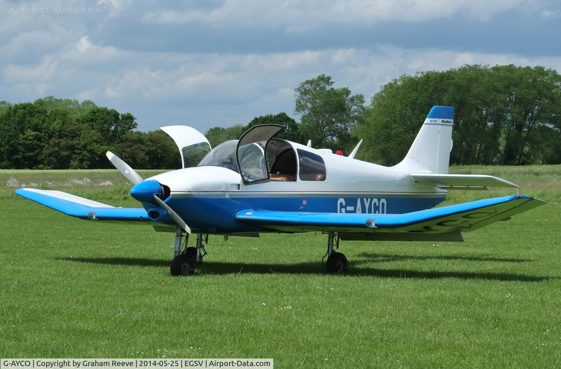 G-AYCO, 1969 CEA DR-360 Chevalier C/N 362, Parked at Old Buckenham.