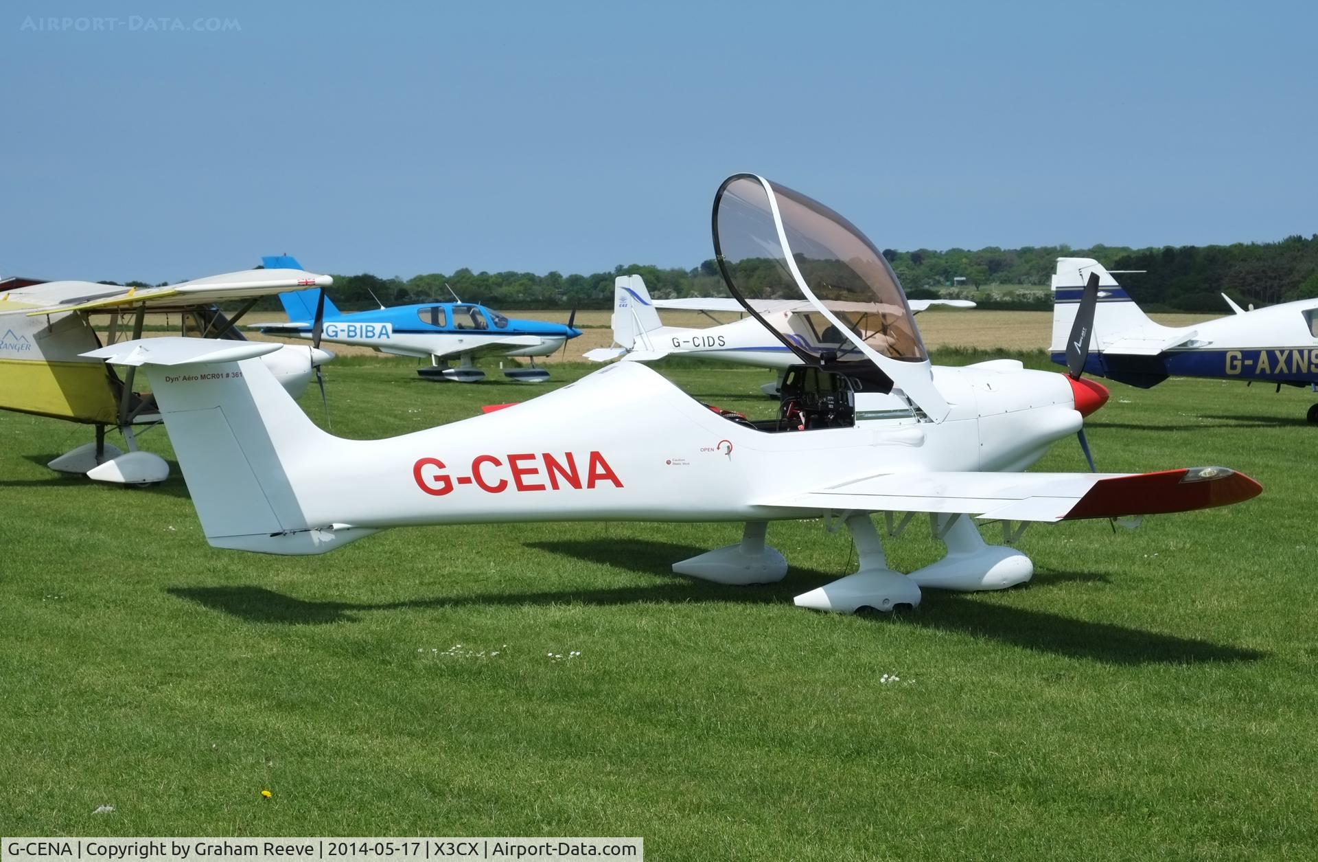 G-CENA, 2007 Dyn'Aero MCR-01 ULC Banbi C/N PFA 301B-14640, Parked at Northrepps.