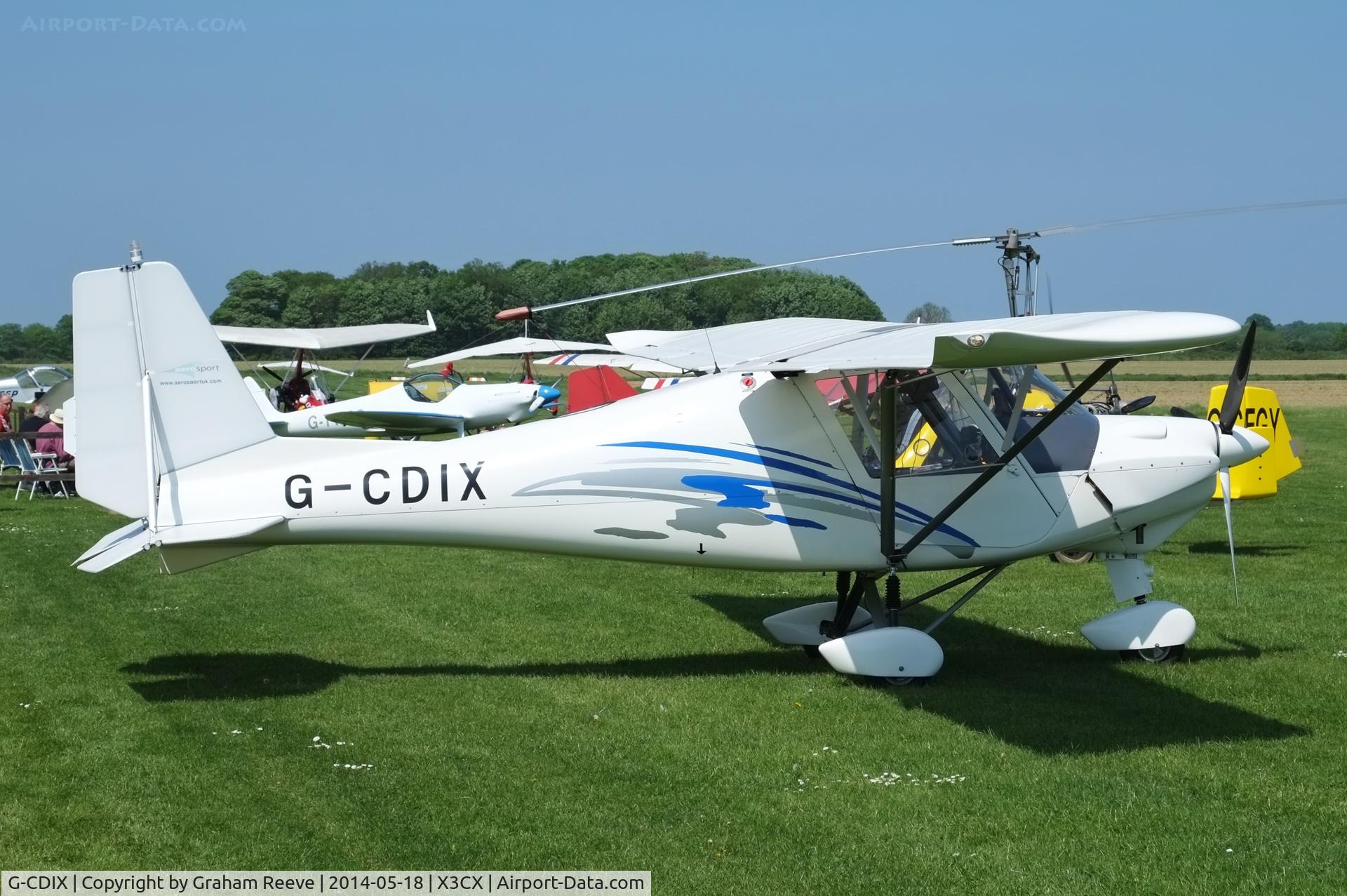 G-CDIX, 2005 Comco Ikarus C42 FB100 C/N 0504-6669, Parked at Northrepps.