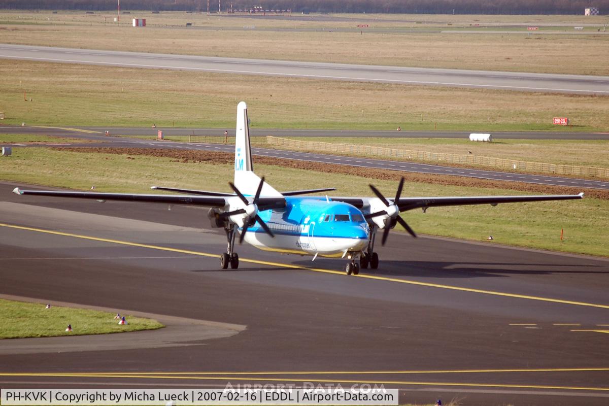 PH-KVK, 1991 Fokker 50 C/N 20219, At Düsseldorf