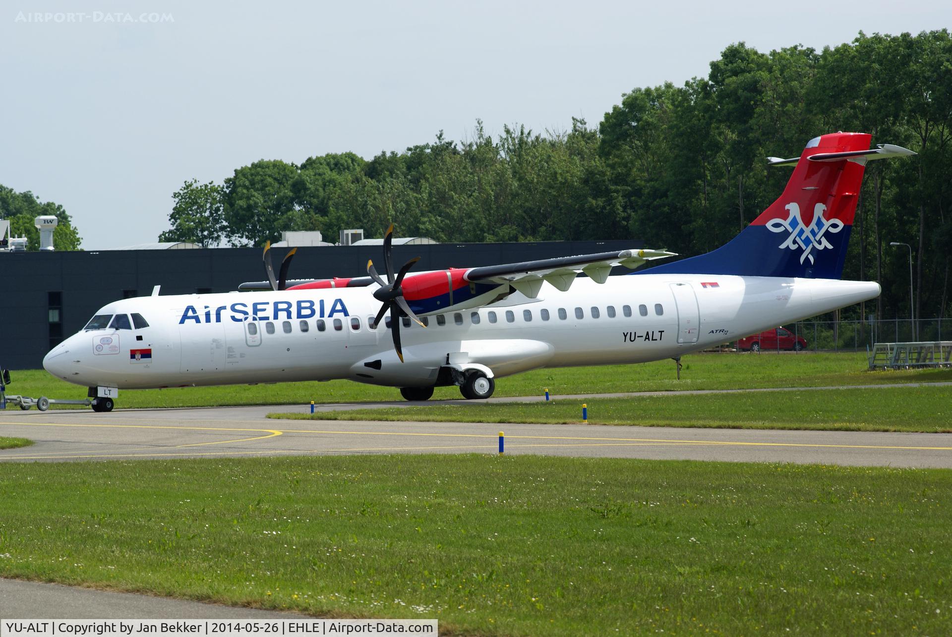 YU-ALT, 1998 ATR 72-500 C/N 555, Just got a new livery at Lelystad Airport