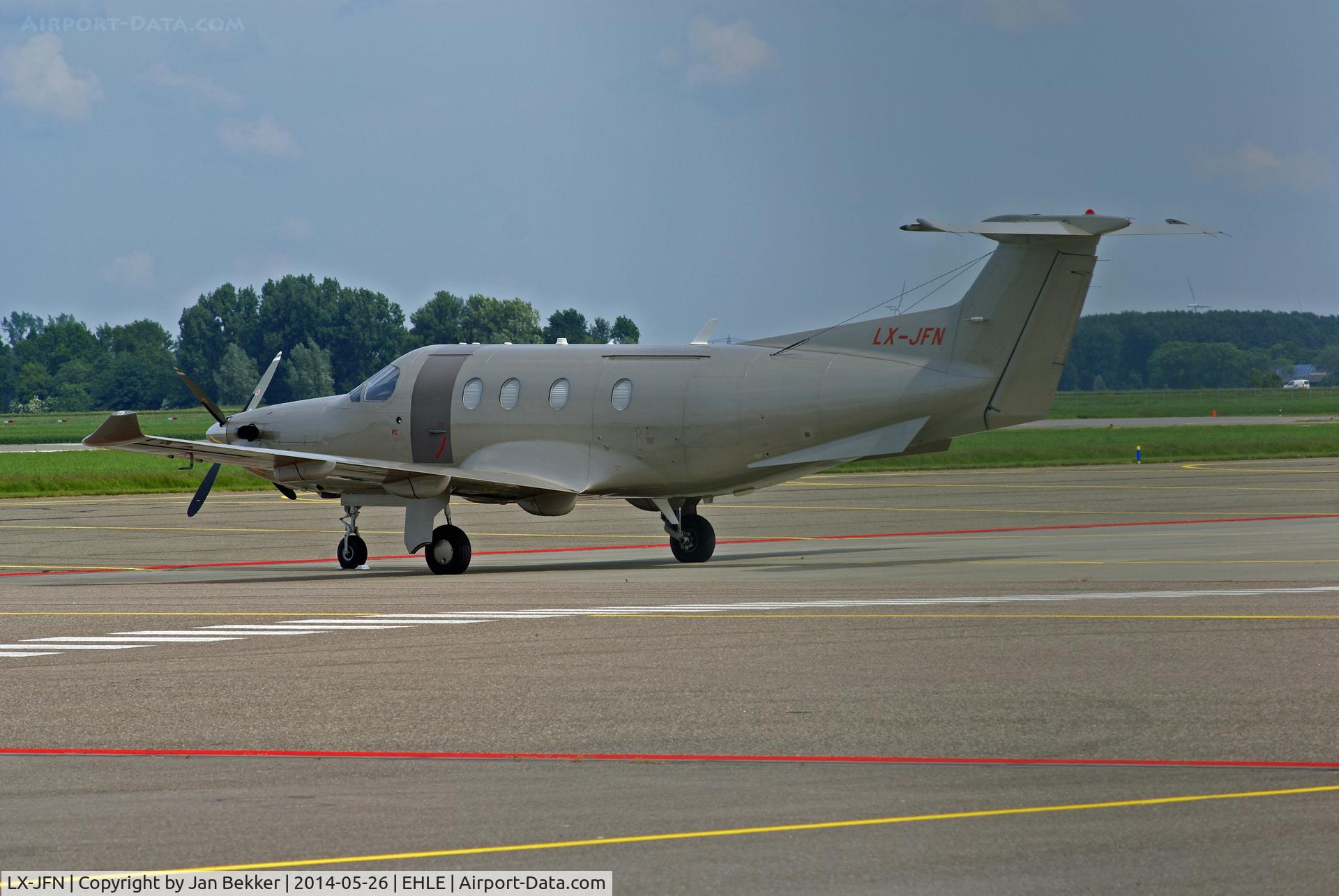 LX-JFN, 2007 Pilatus PC-12/47 C/N 855, At Lelystad Airport