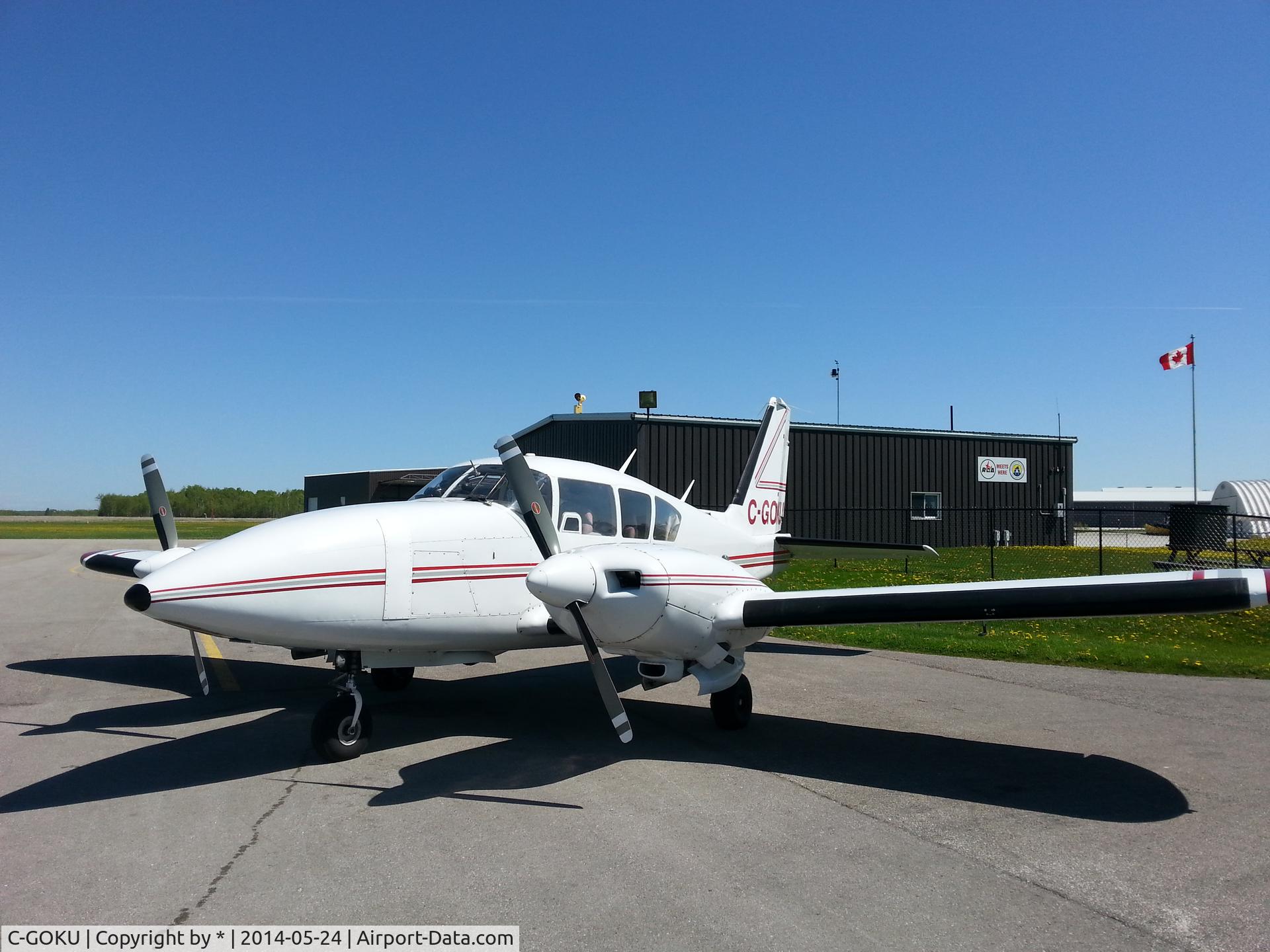 C-GOKU, 1973 Piper PA-23-250 C/N 27-7405305, May 24, 2014 at CNY3