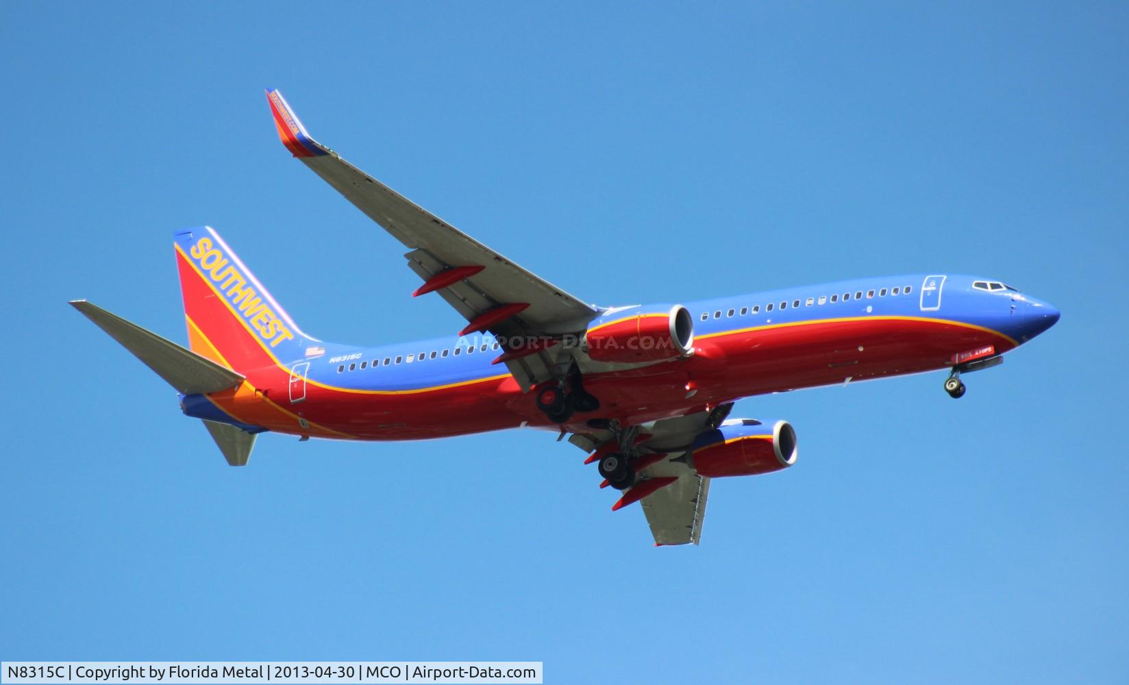 N8315C, 2012 Boeing 737-8H4 C/N 38811, Southwest 737-800