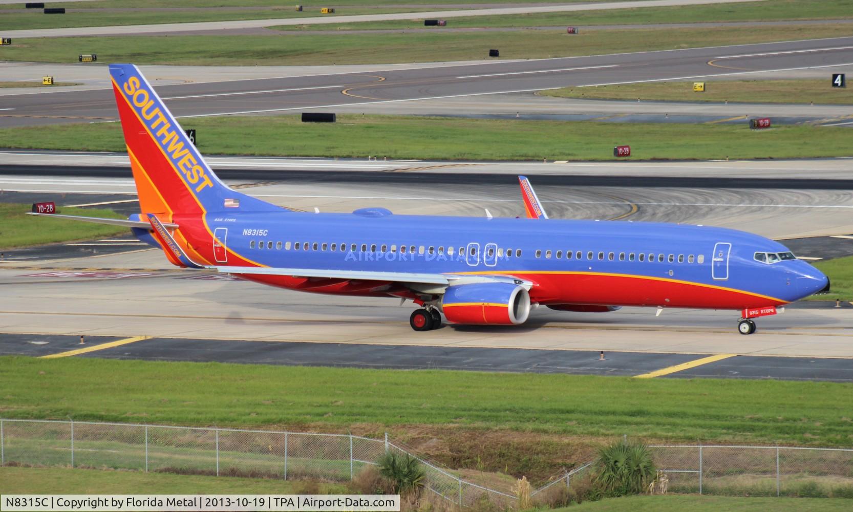 N8315C, 2012 Boeing 737-8H4 C/N 38811, Southwest 737-800