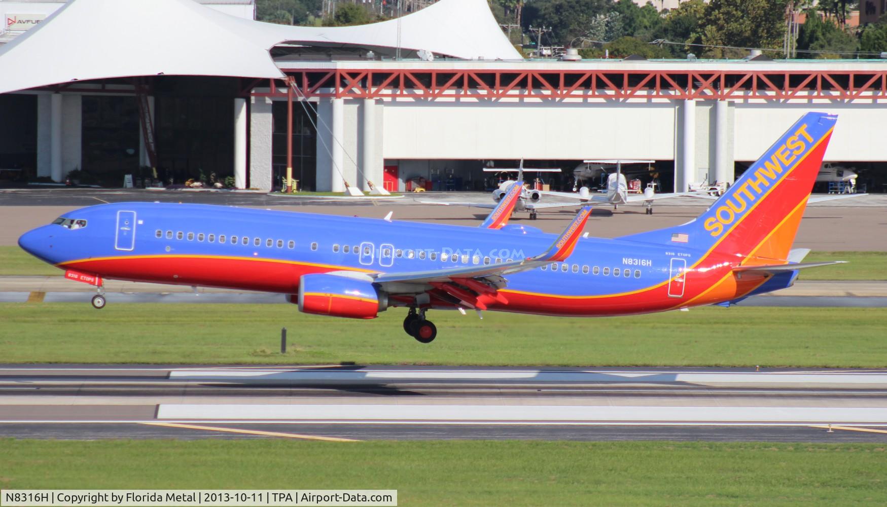 N8316H, 2012 Boeing 737-8H4 C/N 36684, Southwest 737-800