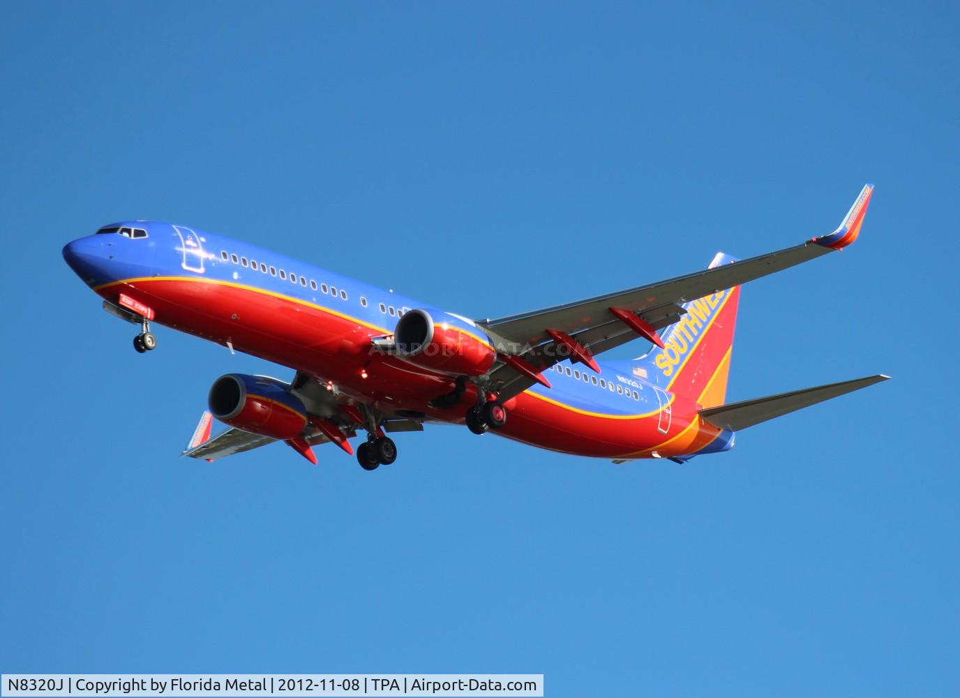 N8320J, 2012 Boeing 737-8H4 C/N 36686, Southwest 737-800