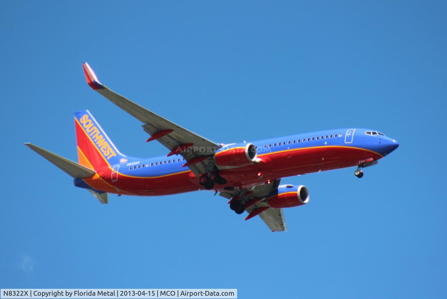 N8322X, 2012 Boeing 737-8H4 C/N 36997, Southwest 737-800