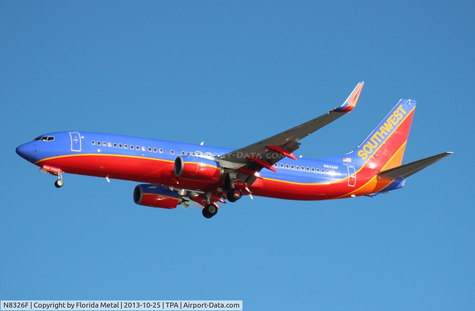 N8326F, 2012 Boeing 737-8H4 C/N 35969, Southwest 737-800