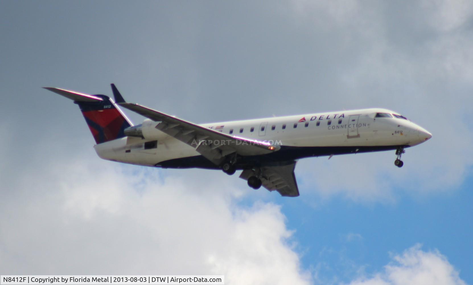 N8412F, 2000 Bombardier CRJ-200LR (CL-600-2B19) C/N 7412, Delta Connection CRJ-200