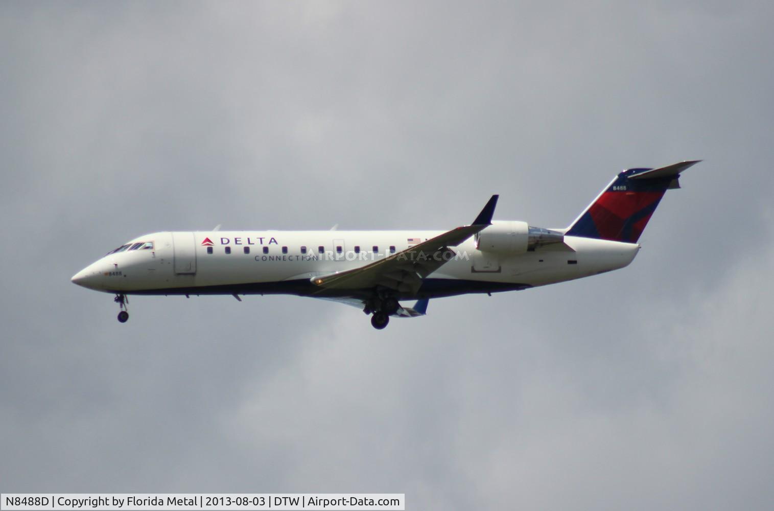 N8488D, 2001 Bombardier CRJ-200LR (CL-600-2B19) C/N 7488, Delta Connection CRJ-200