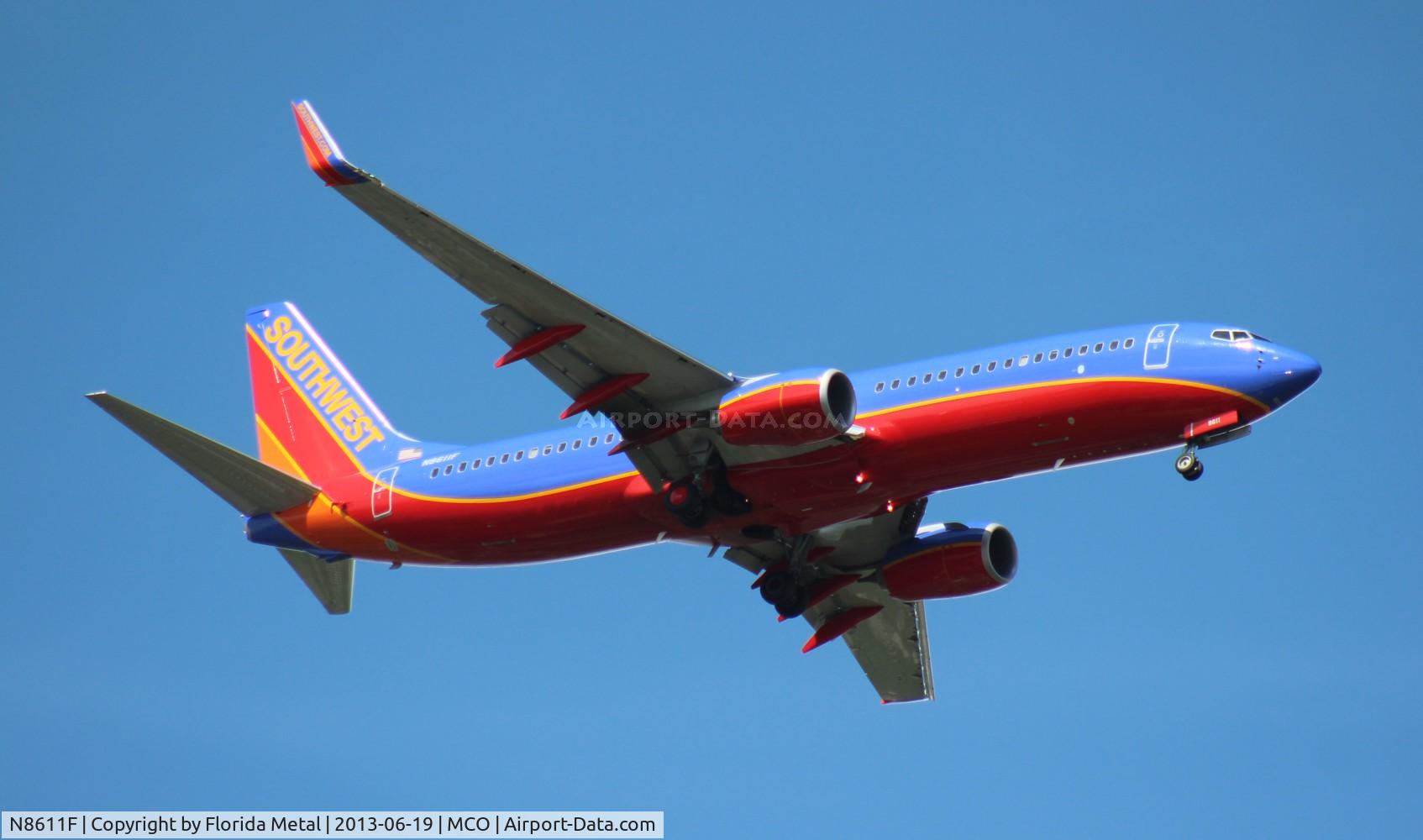 N8611F, 2013 Boeing 737-8H4 C/N 36892, Southwest 737-800