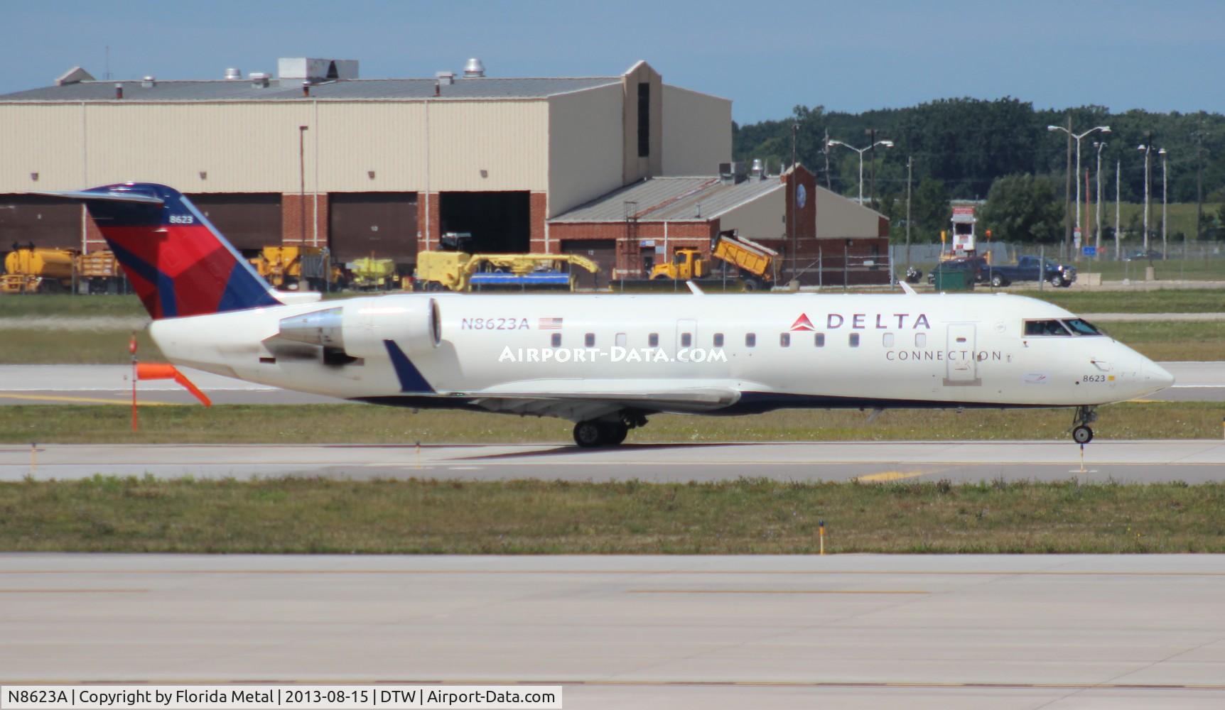 N8623A, 2002 Bombardier CRJ-200LR (CL-600-2B19) C/N 7623, Delta Connection CRJ-200