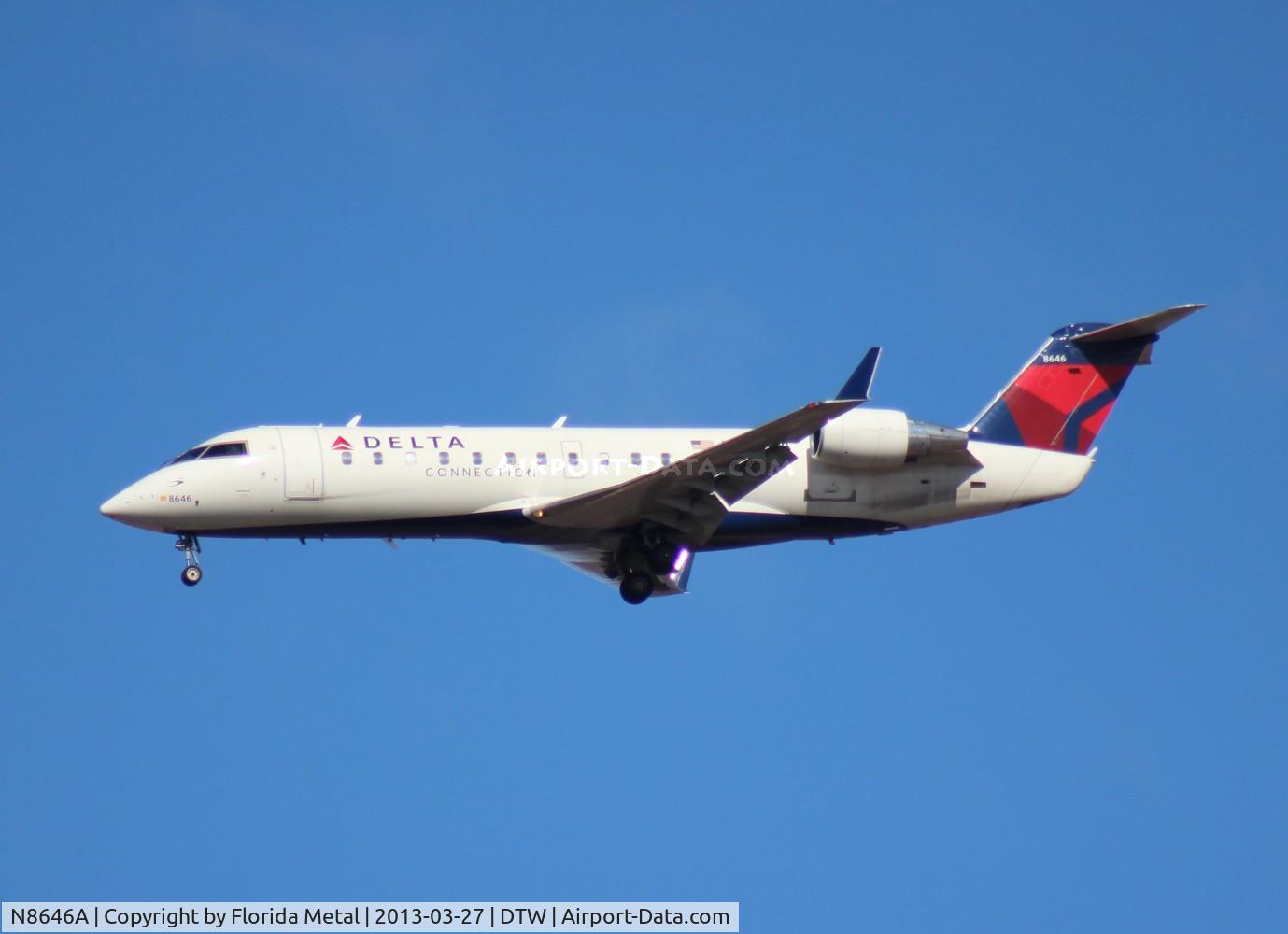 N8646A, 2002 Canadair CRJ-440 (CL-600-2B19) Regional Jet C/N 7646, Delta Connection CRJ-200