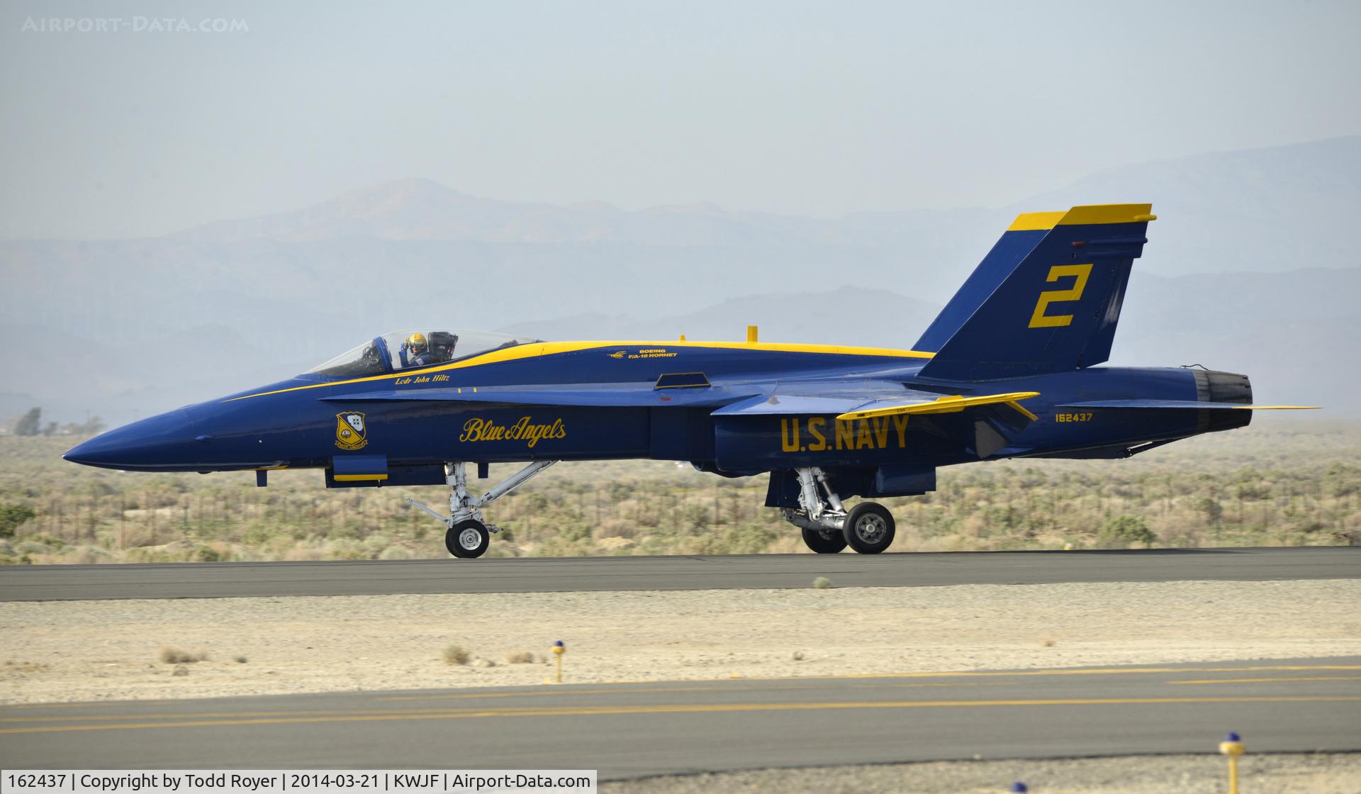 162437, McDonnell Douglas F/A-18A Hornet C/N 0281, Rolling out on landing