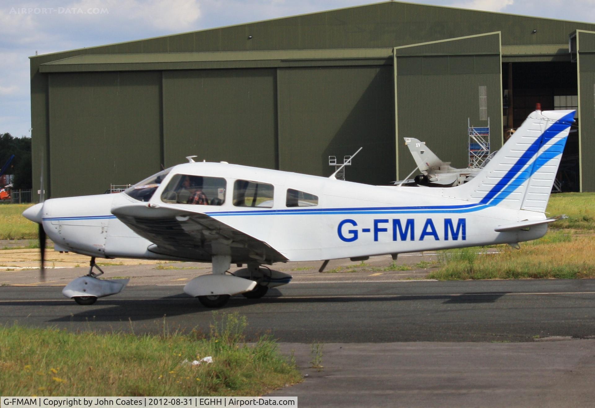 G-FMAM, 1973 Piper PA-28-151 Cherokee Warrior C/N 28-7415056, Taxiing