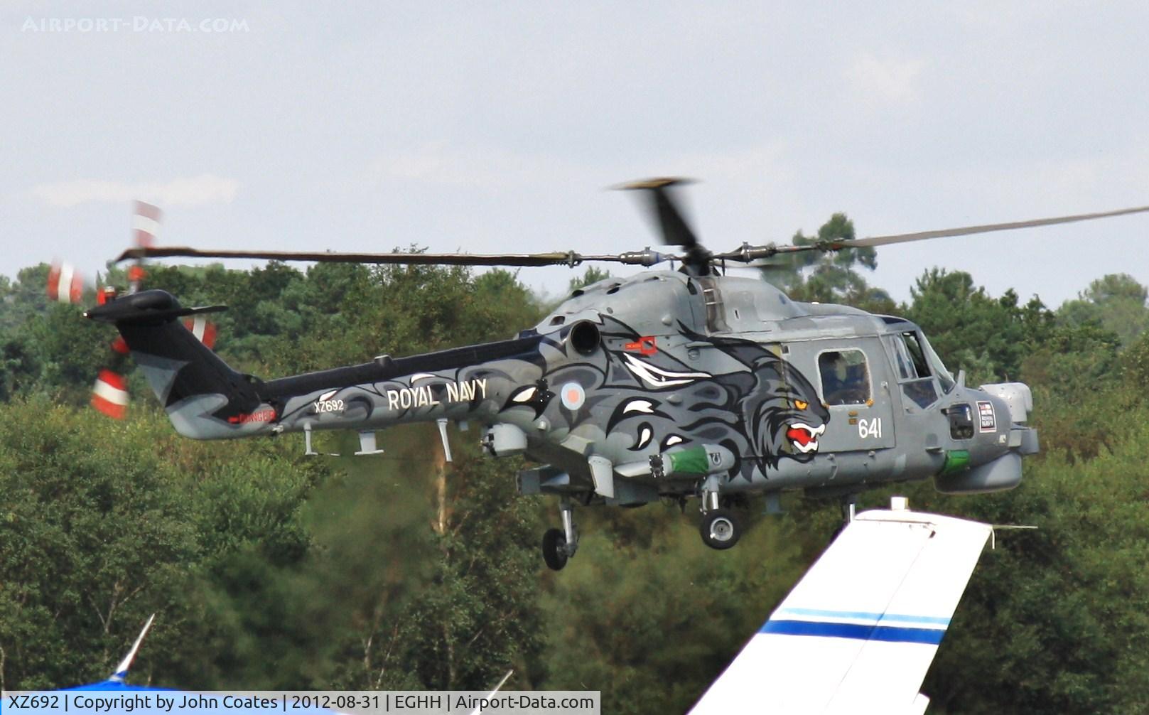 XZ692, 1979 Westland Lynx HMA.8SRU C/N 121, For Seaside show