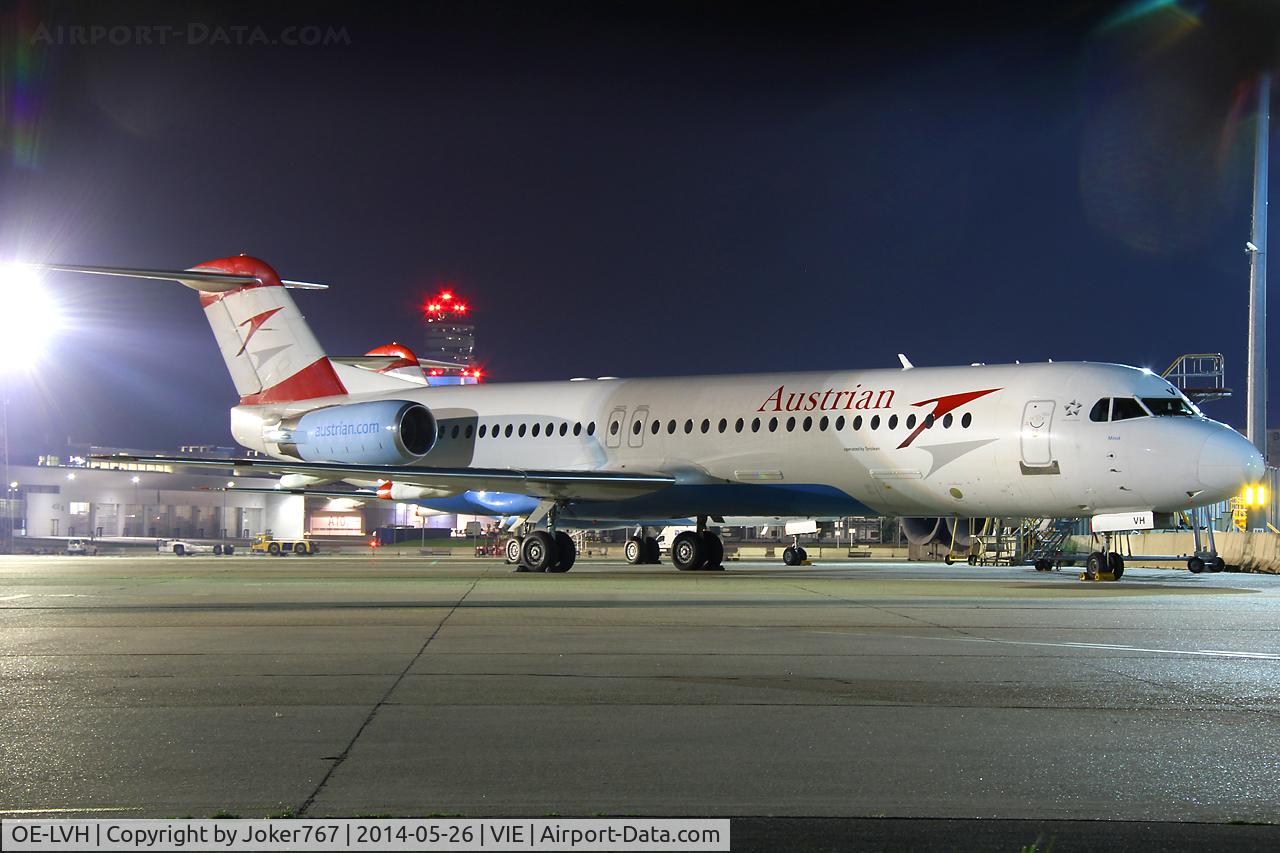 OE-LVH, 1993 Fokker 100 (F-28-0100) C/N 11456, Austrian Airlines