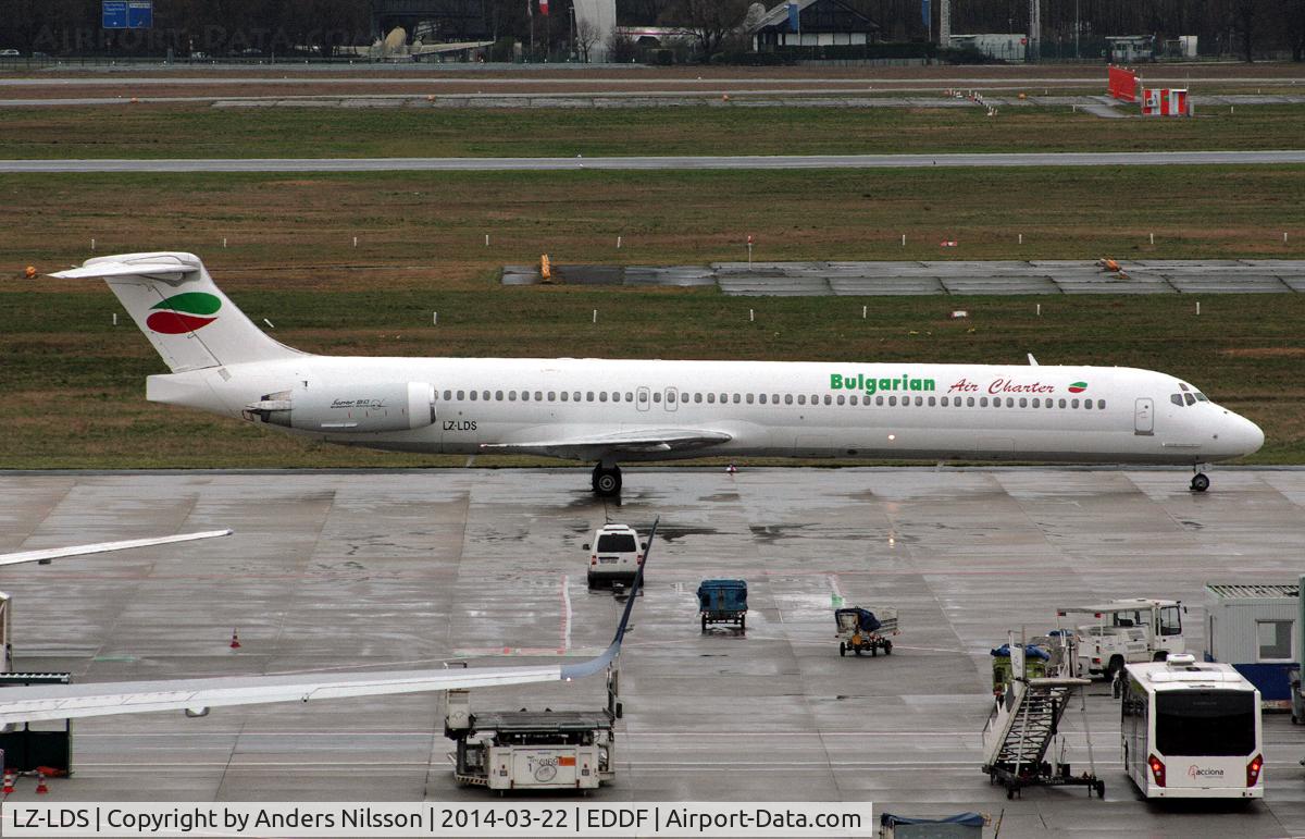 LZ-LDS, 1993 McDonnell Douglas MD-82 (DC-9-82) C/N 53218, Taxiing for depature.