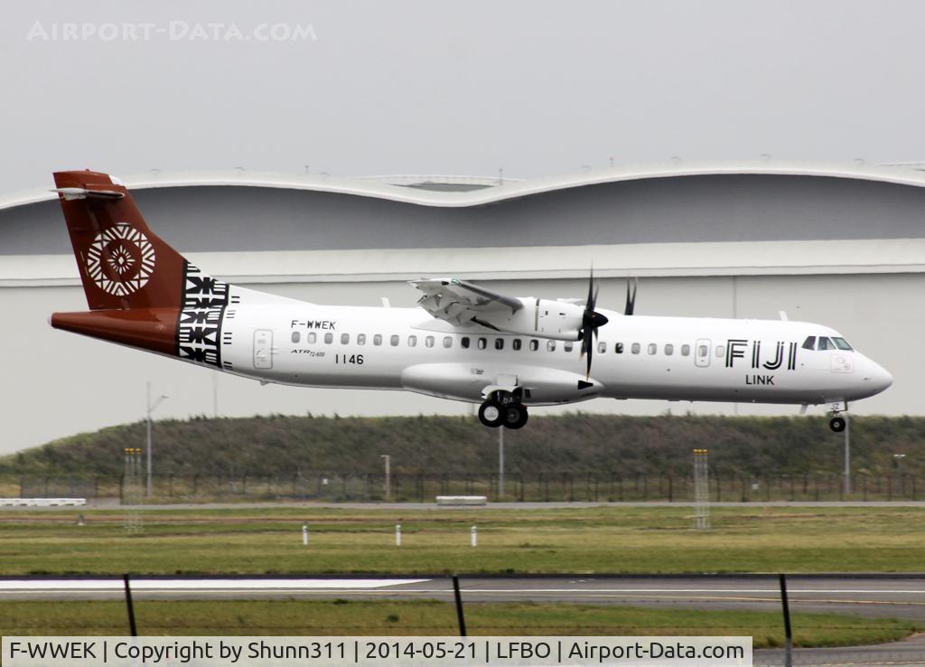 F-WWEK, 2014 ATR 72-600 (72-212A) C/N 1146, C/n 1146 - To be DQ-FJZ