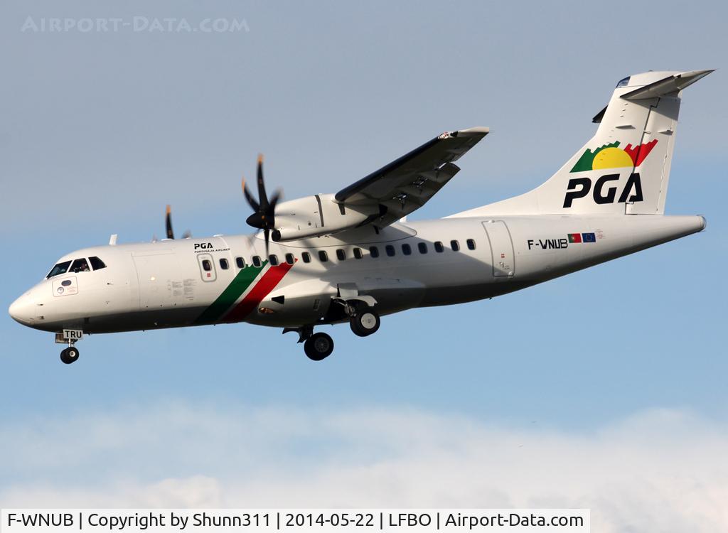 F-WNUB, 2013 ATR 42-600 C/N 1002, C/n 1002 - Ex. Nordstar ntu - Now for PGA - Portugalia as CS-TRU