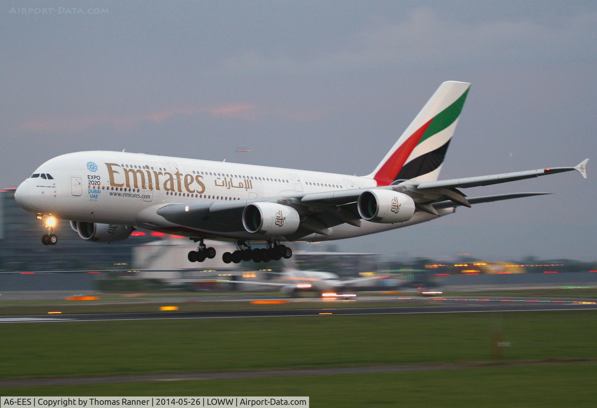 A6-EES, 2013 Airbus A380-861 C/N 140, Emirates A380