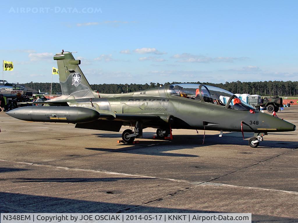 N348EM, 1991 Aermacchi MB-339CB C/N 6829/180, On static display at MCAS Cherry Point