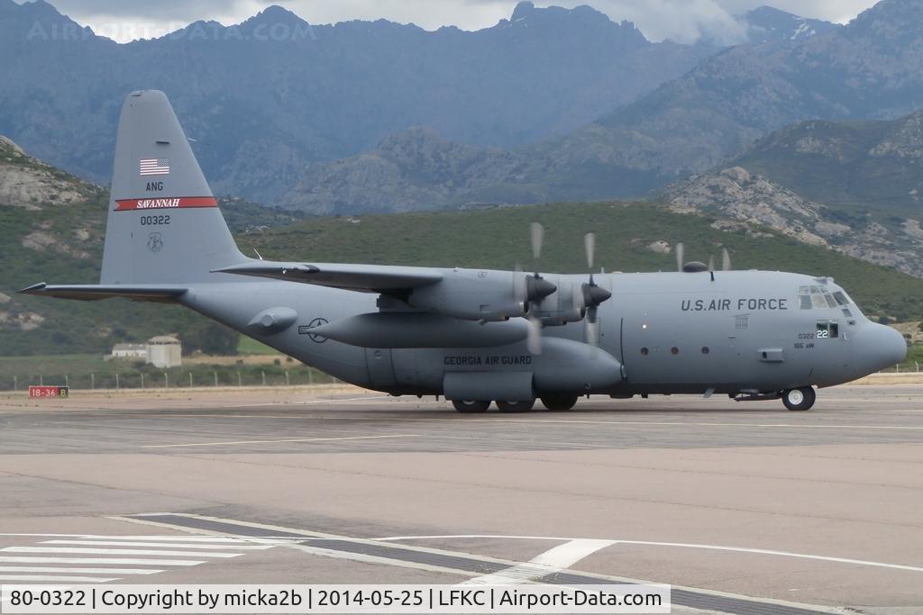 80-0322, 1980 Lockheed C-130H-LM Hercules C/N 382-4903, Taxiing