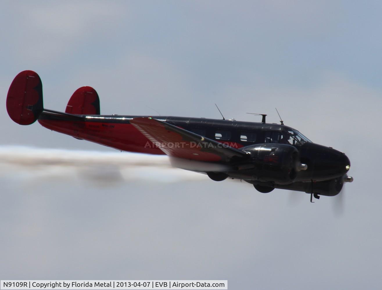 N9109R, 1943 Beech C18S (AT-7C) C/N 4383 (5676), Matt Younkin in the Beech 18 New Smyrna Beach Air Show