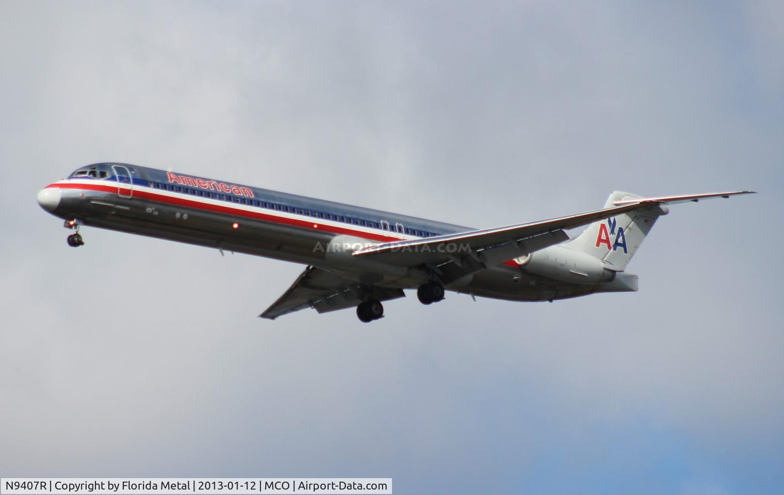 N9407R, 1987 McDonnell Douglas MD-83 (DC-9-83) C/N 49400, American MD-83