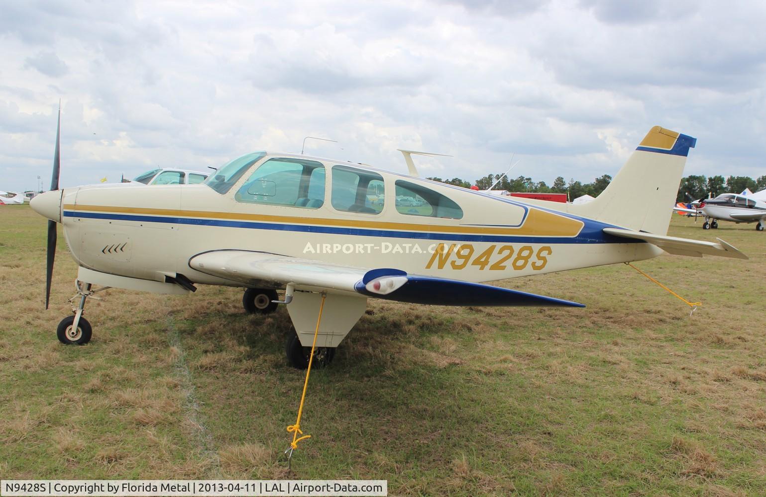 N9428S, 1965 Beech 35-C33 Debonair C/N CD-998, Beech C33 at Sun N Fun