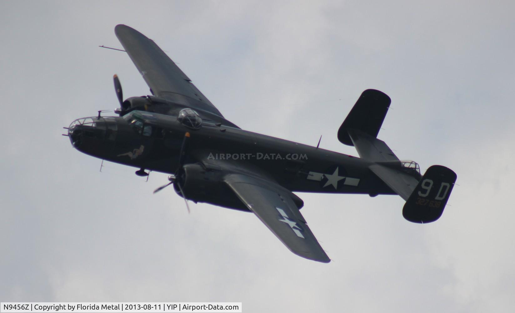 N9456Z, 1943 North American TB-25N Mitchell C/N 108-33214, Briefing Time B-25 fly by at Thunder Over Michigan