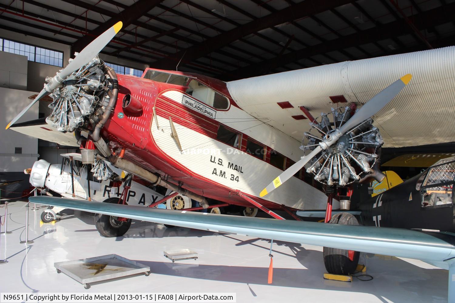 N9651, 1929 Ford 5-AT-B Tri-Motor C/N 34, Ford 5-AT-B at Fantasy of Flight