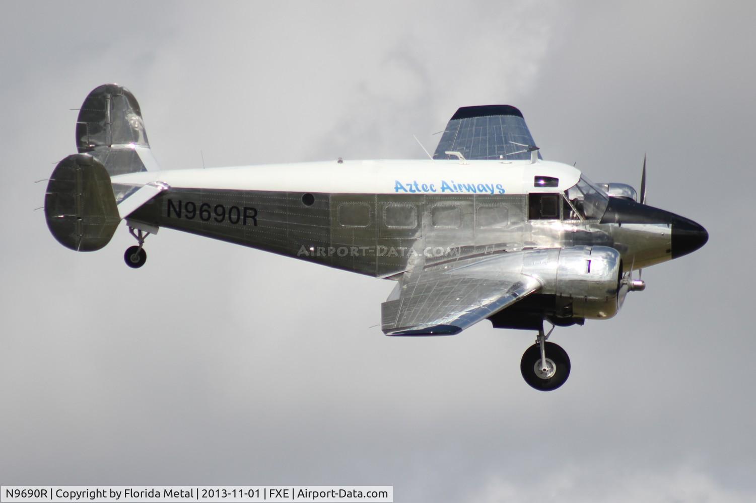 N9690R, 1960 Beech G18S C/N BA-494, Aztec Airways Beech 18