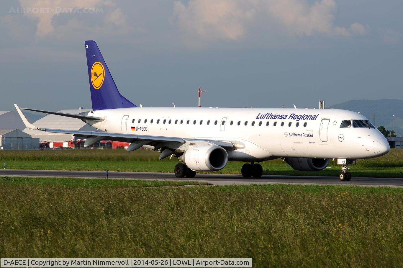 D-AECE, 2010 Embraer 190LR (ERJ-190-100LR) C/N 19000341, Lufthansa Regional