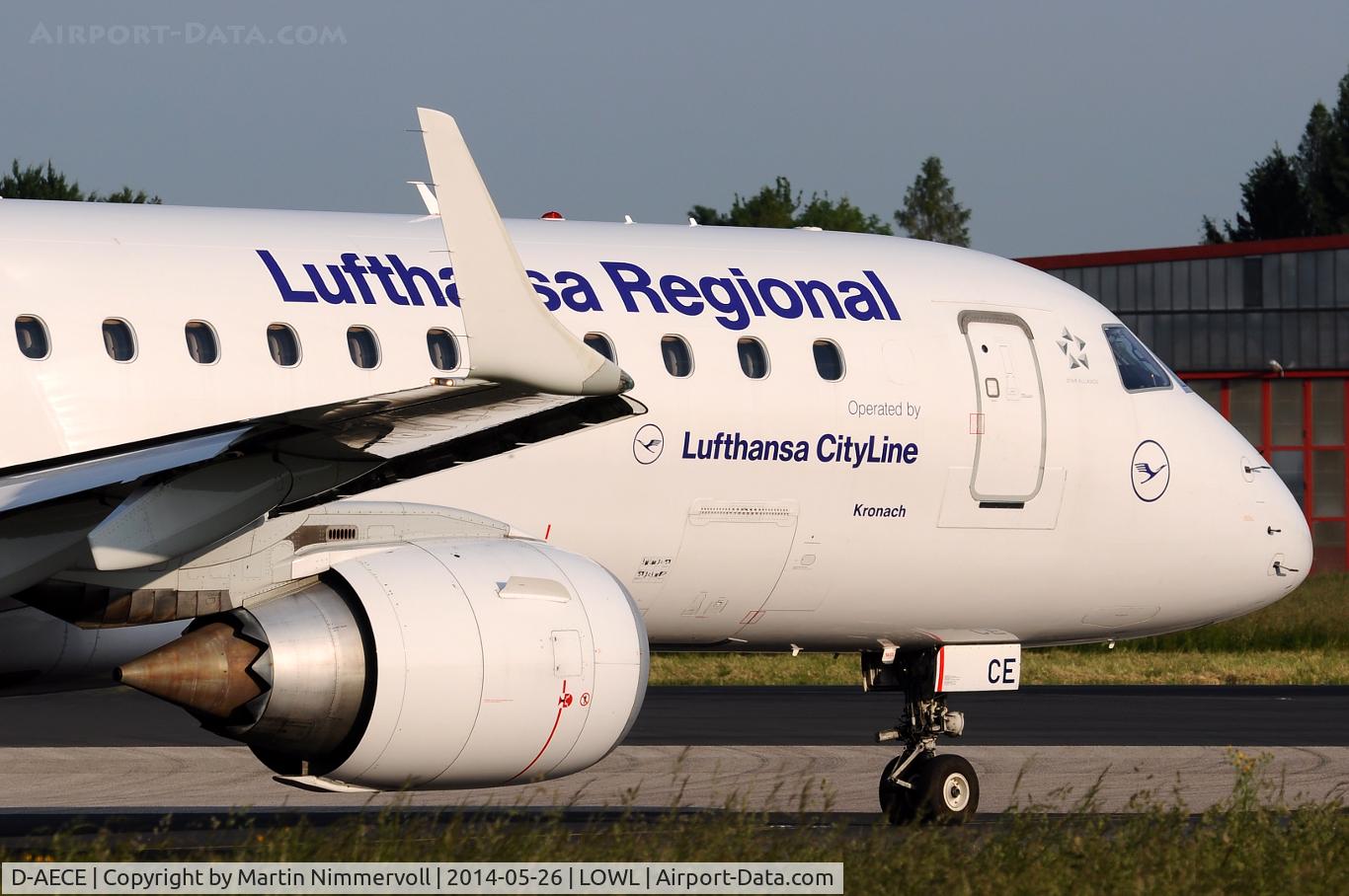D-AECE, 2010 Embraer 190LR (ERJ-190-100LR) C/N 19000341, Lufthansa Regional