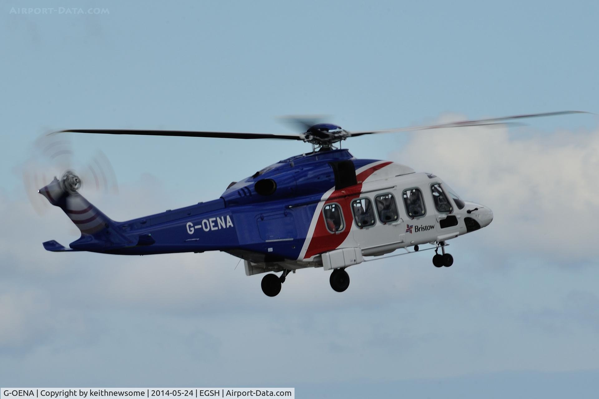 G-OENA, 2013 AgustaWestland AW189 C/N 49007, Delivery Flight !