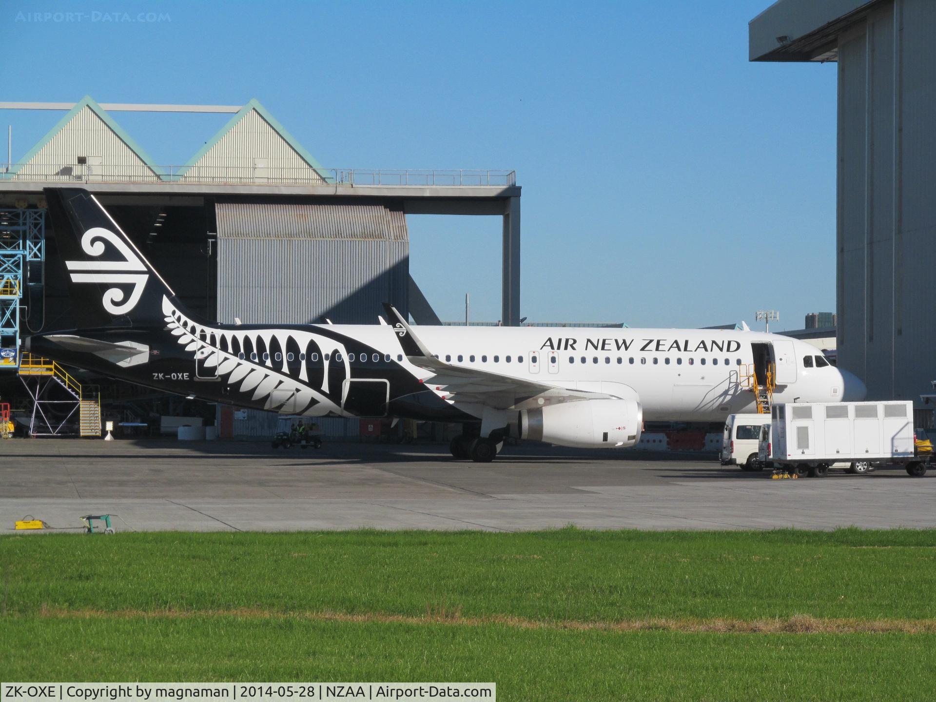 ZK-OXE, 2014 Airbus A320-232 C/N 5993, Newest A320 arrival to fleet.