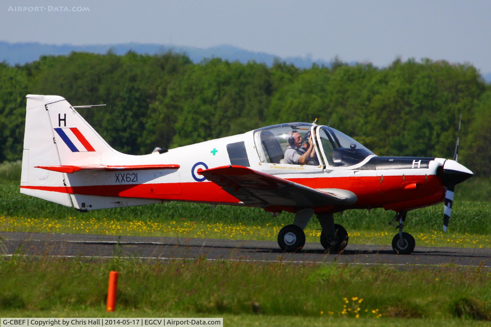 G-CBEF, 1974 Scottish Aviation Bulldog T.1 C/N BH120/286, Sleap resident