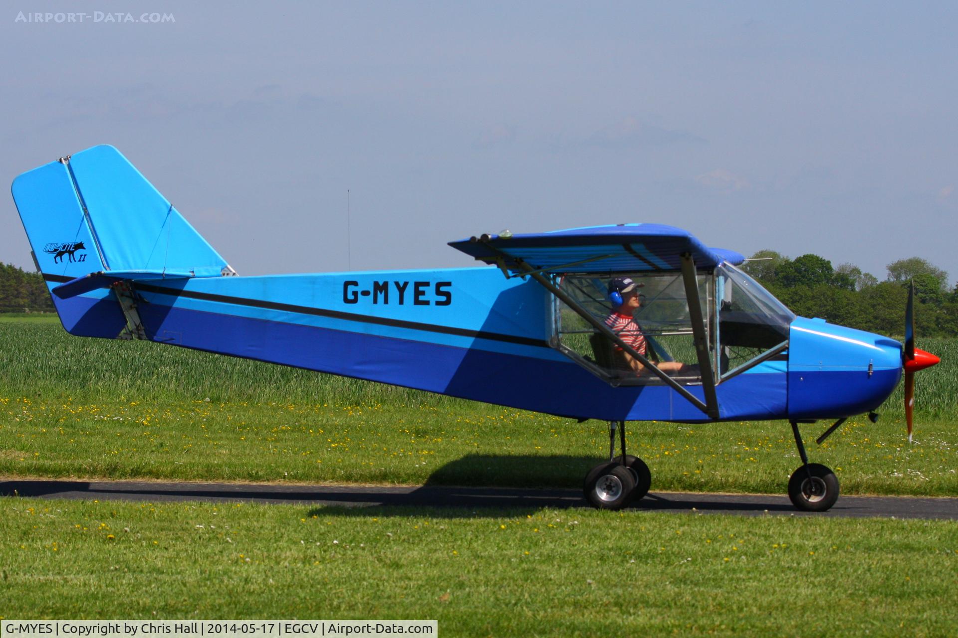 G-MYES, 1992 Rans S-6ESD Coyote II C/N PFA 204-12254, visitor from Mona