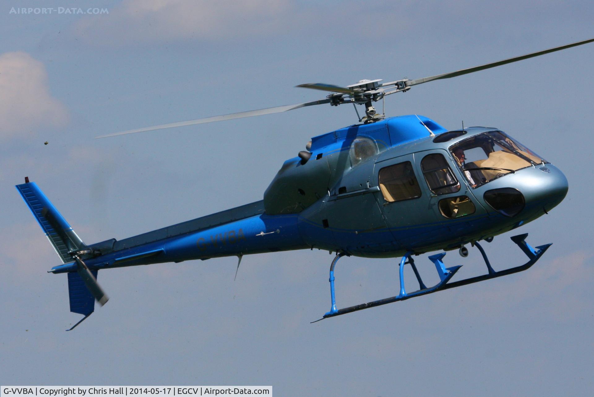 G-VVBA, 1991 Aerospatiale AS-355F-2 Ecureuil 2 C/N 5463, calling in for fuel at Sleap