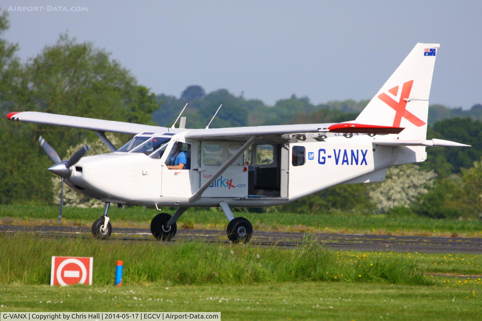G-VANX, 2008 Gippsland GA-8 Airvan C/N GA8-07-115, calling in for fuel from nearby Tilstock