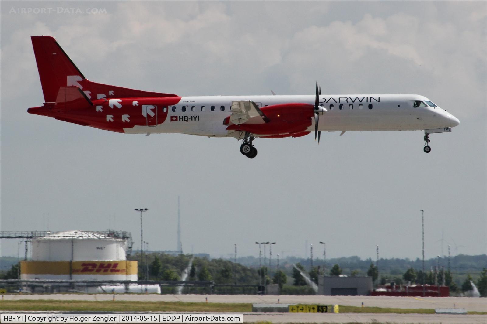 HB-IYI, 1995 Saab 2000 C/N 2000-016, Coming straight from AMS...