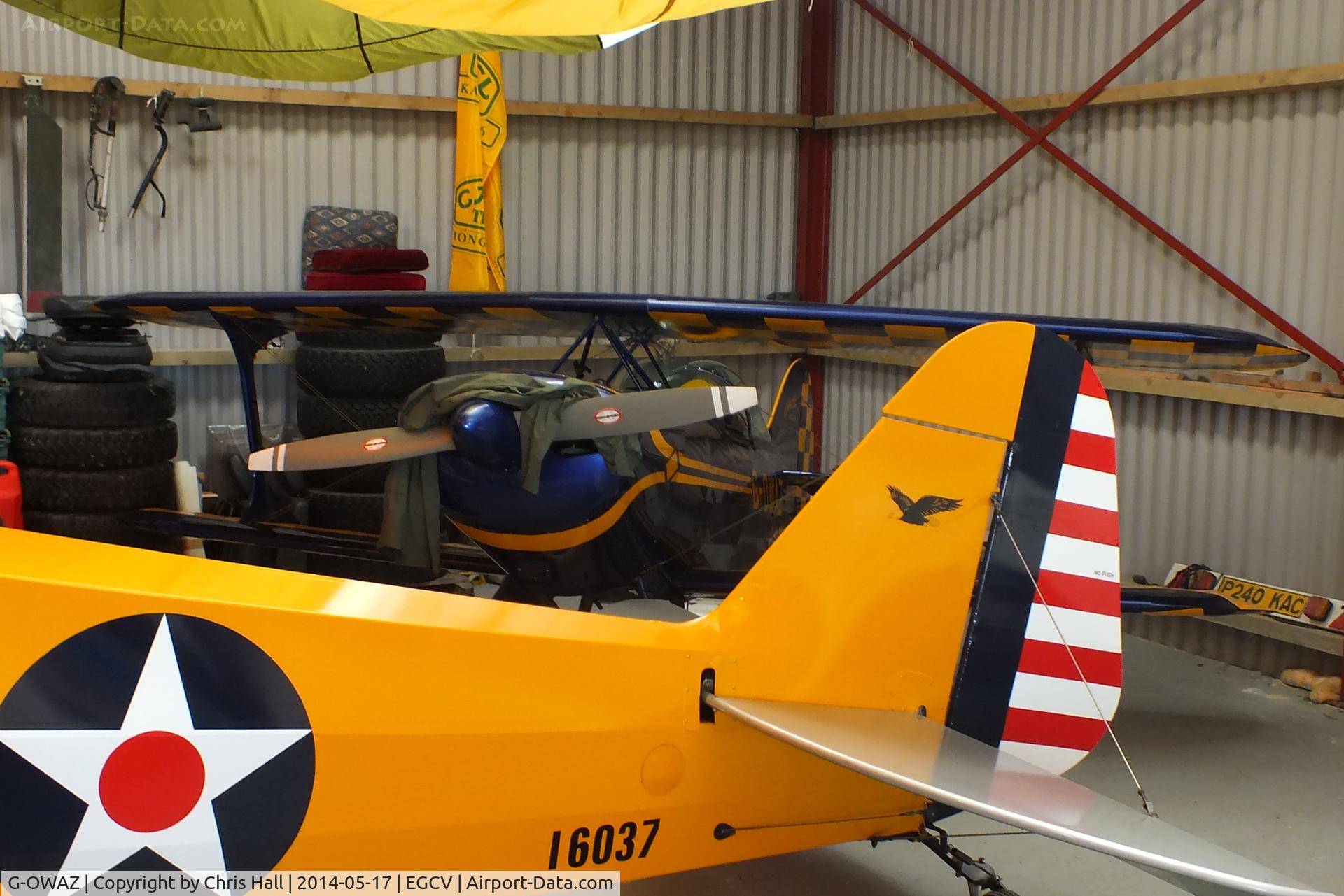 G-OWAZ, Pitts S-1C Special C/N 43JM, tucked away at the back of the hangar