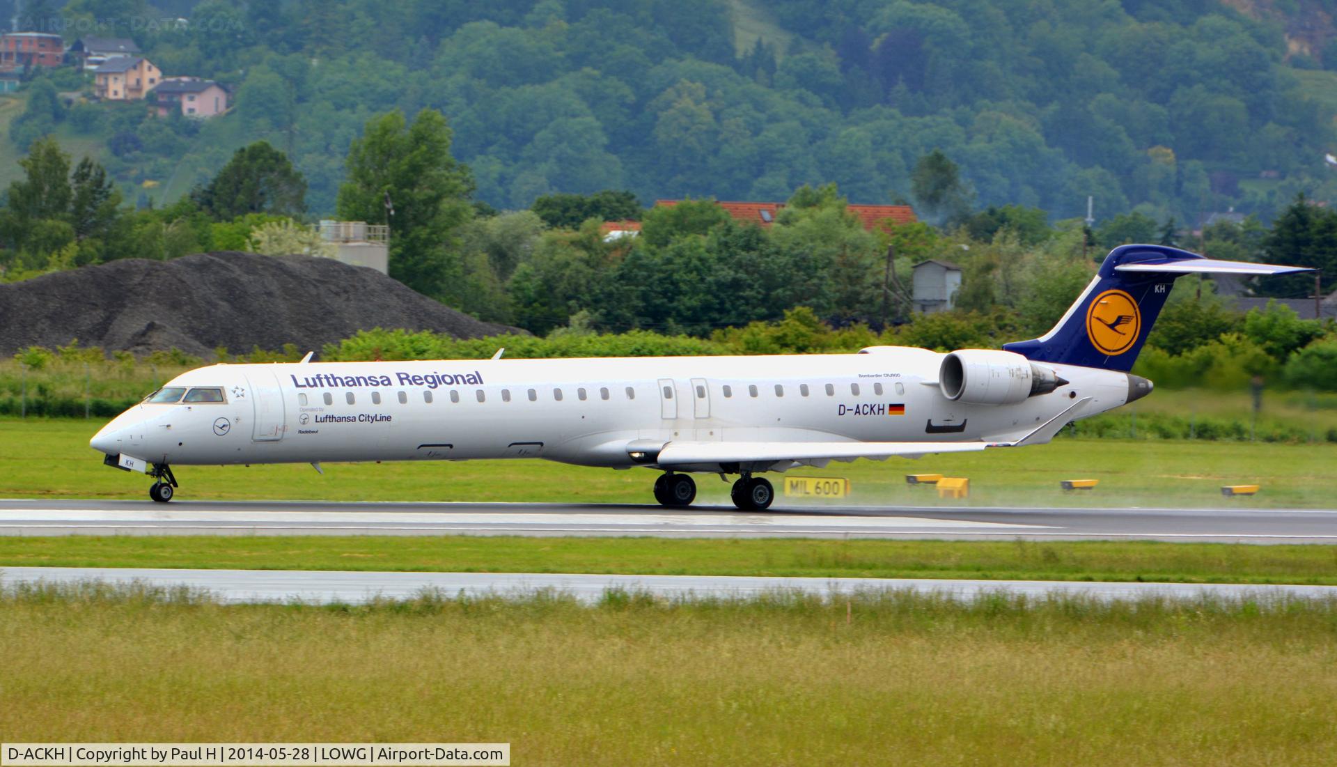 D-ACKH, 2006 Bombardier CRJ-900LR (CL-600-2D24) C/N 15085, Crj-900, Take-off at LOWG