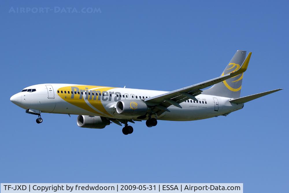 TF-JXD, 2007 Boeing 737-8Q8 C/N 30688, Primera