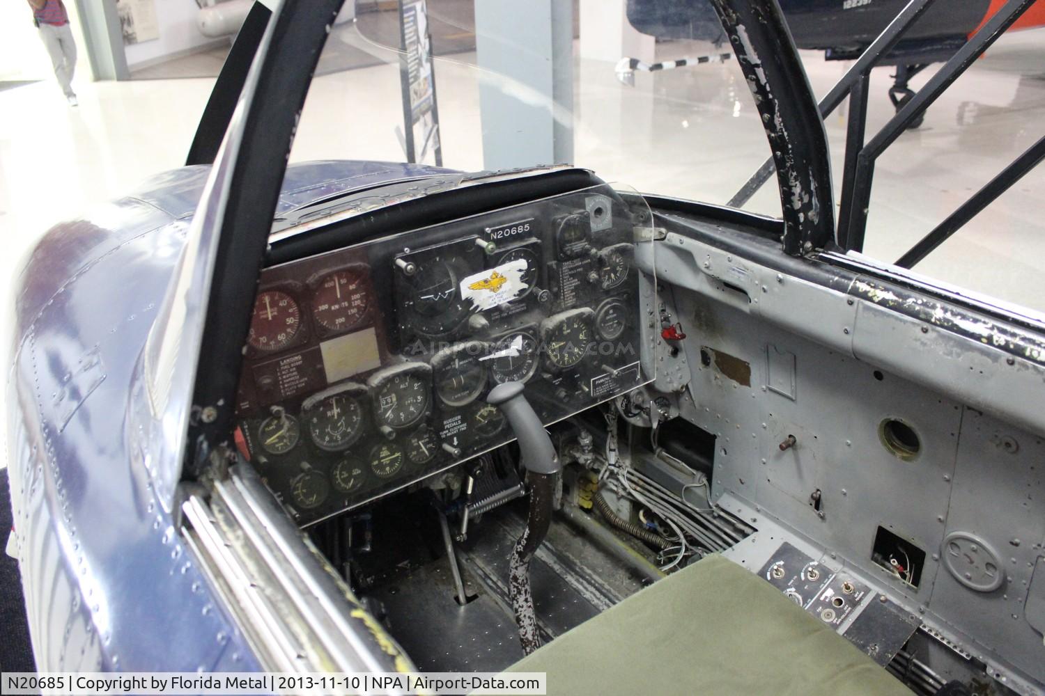 N20685, 1955 Beech D-45 Mentor C/N BG-303, T-34 cockpit at US Navy Aviation Museum
