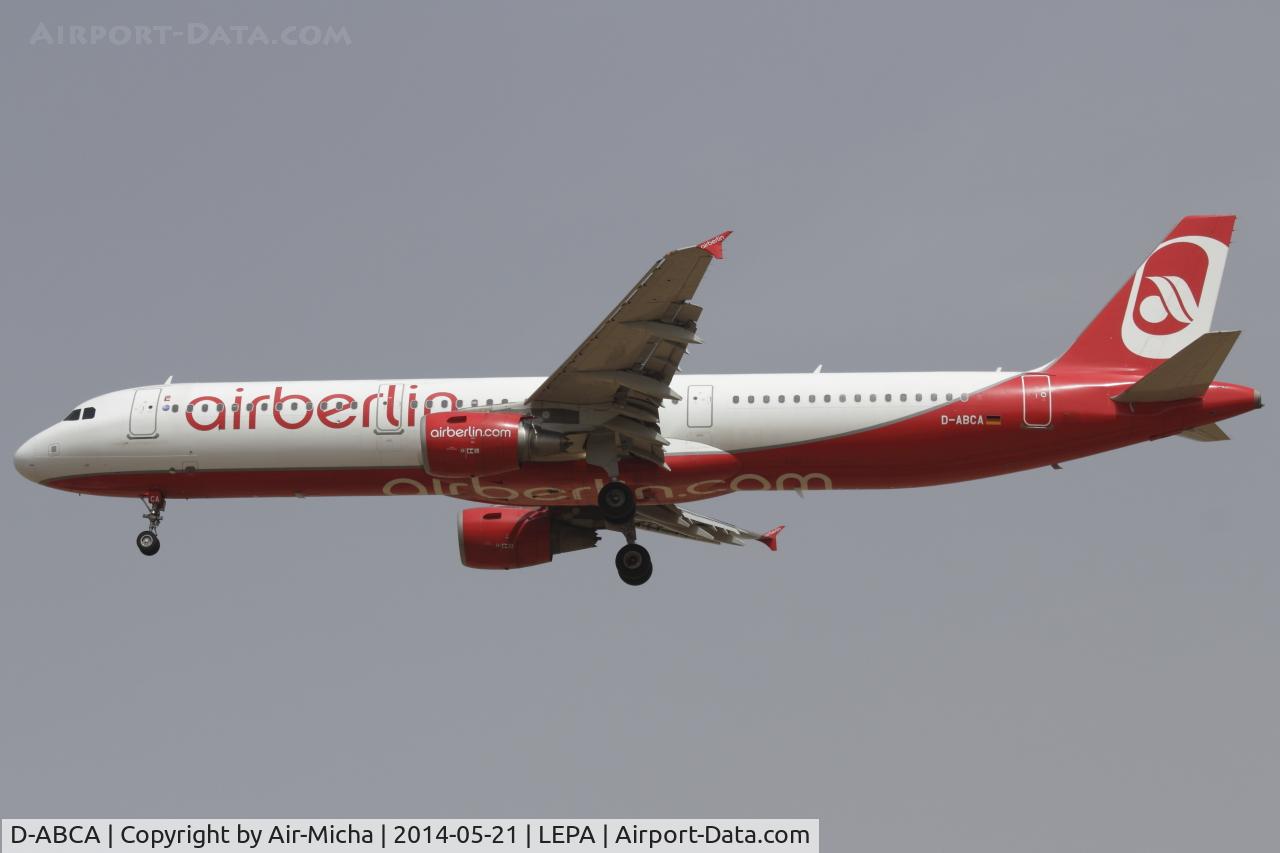 D-ABCA, 2008 Airbus A321-211 C/N 3708, Air Berlin