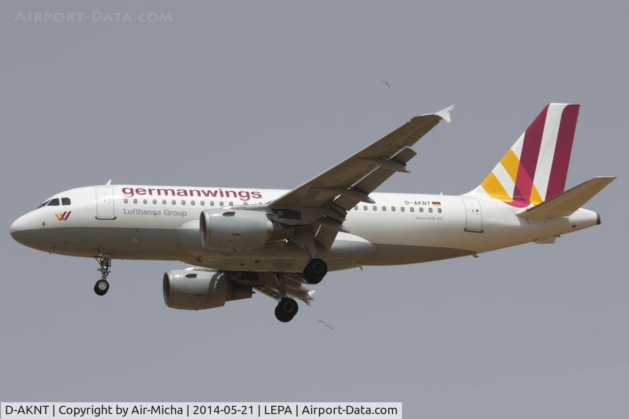 D-AKNT, 2005 Airbus A319-112 C/N 2607, Germanwings